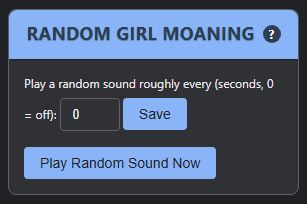 When activated, it plays a moaning sound every ... seconds.